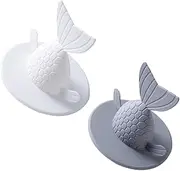 Sink Strainer Drain Plug with Fishtail Design Kitchen Bathroom Accessory