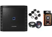 Alpine S2-A36F S-Series Class-D 4-Channel Car Amplifier & PAK1