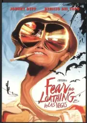 Modern FILM POSTER Postcard: FEAR & LOATHING IN LAS VEGAS (Johnny Depp)
