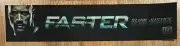 ⭐ Faster (2010) - Dwayne Johnson - Movie Theater Mylar / Poster Small