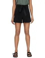 [Vero Moda] Mia High Tencel Shorts in Black