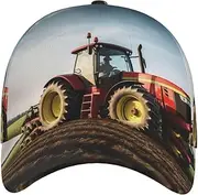 [STVYUKL] Tractor Farm Baseball Cap for Women Men Classic Adjustable Summer Sun Hat Sports Stylish Trucker Hat Golf Cap Dad Hats for Running Workout Black, Black