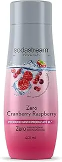 [sodastream] Zeros Cranberry Raspberry 440ml/Sparkling Soda Syrup Mix - Low Sugar