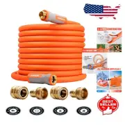 Kink-Resistant 75 ft Garden Hose with 600 PSI Burst and Quick Connect Fittings