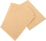 DOITOOL Study Notebook Refills Paper 80 Sheets Lined Filler Paper A5 Planner Vintage Binder