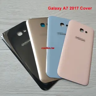 Cool-samsung Galaxy A7 2017 後蓋電池蓋殼 3D 玻璃後殼蓋更換適用於三星 A 7 2017