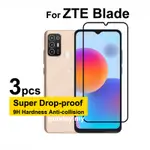 3 件 ZTE BLADE A52 屏幕保護膜 9D 鋼化玻璃適用於 ZTE BLADE A52 A72 A71 A51