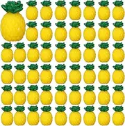 Simgoing 50 Pcs Mini Resin Pineapples Tiny Pineapple Figurines Fake Miniature Fruit Decoration Cute Artificial Fruit Ornament for DIY Art Crafts Garden Aquarium Jewelry Home