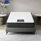 Kinge Single Mattress 16cm Bonnell Spring Foam Topper Medium Firm 5Yrs Warranty