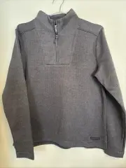 Cinch Ladies Charcoal Quarter Zip Sweater Pullover MAK9810003 New With Tags
