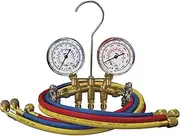 Mastercool (33661 Brass HVAC Gauge Set for R12/R22/R502 Refrigerant