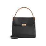 [Tory Burch] Tory Burch-Black Lee Small Cow Leather Shoulder Bag-Donna OS OS