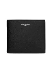 Saint Laurent East/West Wallet in Grain de Poudre Embossed Leather
