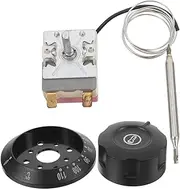 [PRETYZOOM] Reliable Oven Thermostat Replacement for Air Fryer Electric Water Heater Robust Construction Accurate Temperature Control Includes Screws Crimp Terminals for Home Restaurant Use