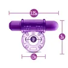 Play Penis Cock Ring Clip Vibrator Sucking Clitoris Stimulator Delay Couples Sex