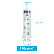 Large Capacity Syringes 50Ml/100Ml/150Ml/200Ml/250Ml/350Ml/550Ml with 1M Hose Pl