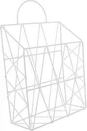 Parliky Hanging Wall Files Magazine Holder Decorative Wire Organizer for Home Office Stylish Storage Baskets for Books Magazines and Documents Book Rack