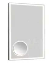 Estilo Rectangle Frameless Mirror with Magnifier & LED Light 600 X 900 Anti fog