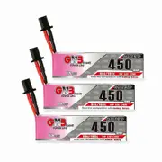 GAONENG GNB 3.8V 450mAh 80C 1S 4.35V HV LiPo Battery GNB27 Plug for TINY7 Moblite7 Walksnail Whoop