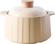 Ceramic Casserole Dish, Clay Pot, Earthen Pot Cookware with Lid, Stockpot for Stew, Soup, Steam, Oven Safe-Heat Resistant 2.9Quart (2.8L) yellow (2.9Quart (2.8L) yellow)
