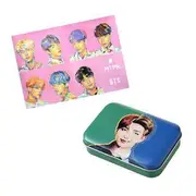 MTPR - BTS RM Face Illustration Contact Lens Case Bundle Set With Poster RM Contact Lens Case + Poster In Tube