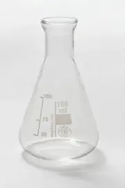 Laboratory Glass Conical Flasks, Borosilicate Glass, 5 Sizes, One pc