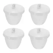 4 Pcs Crucibles for Melting Metal Crucible Cup with Lid Cover 40ml