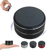 Buzzgo Speaker, Mini Magnetic Hi Fi Speaker, Bone Conduction Resonance Subwoofer, Sleep Travel Mini Portable White Noise Sound Machine, Rechargeable Portable with Suction Cup (Black)