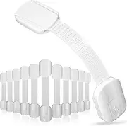 Spendeal 12 Count Child Proof Cabinet Locks Baby Proofing Child Safety Locks with Baby Proof Multi-Purpose Lock for Cabinets, Drawers, Fridge, Trash Can, Cupboard with Adhesive Drawer Door Latches