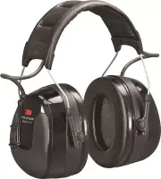 3M PELTOR WORKTUNES PRO HEADBAND 3.5mm Jack +2xAA Battery,Built In Antenna BLACK