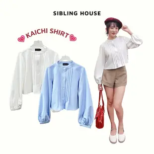 【優惠券額外】新款2024 Kaichi Shirt長袖圓領女襯衫-Sibling House