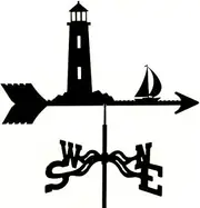 Weathercock Retro Stainless Steel Weathervane Wind Direction Indicator Metal Wind Vane for Outdoor Iron Roof Garden Outdoor Yard Decoration,Bunker and Boat