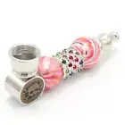 Red Metal Smoking Pipe Portable Metal Pipes Discreet Smoking Pipes