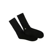Fallen Footwear Patch Padded Heel and Toe Anti Slip Sock - Black