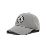 CONVERSE 棒球帽 ALL STAR PATCH BASEBALL CAP 灰 白 可調帽圍 刺繡 老帽 帽子 10022134A41