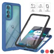 For Moto edge 20 G22 G51 G50 G31 Full Body Case with Built-in Screen Protector