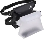 Queday 2-Pack Waterproof Pouch with Waist Strap, Screen Touchable Dry Bag wit...