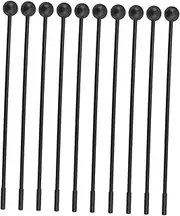 LRXIYODE 10pcs Plastic Drum Hammers Long Handle Xylophone Mallets for Boys and Girls Educational Percussion Tools Sturdy Bell Sticks Multi-instrument Accessory Set