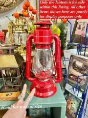 Vintage Dietz Red Lantern Junior Kerosene New Excellent Collector Condition