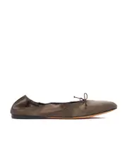 The Row Bow Detailed Slip-On Flat Shoes 36,37.5,38,40,41,36.5,42 Brown