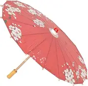 [SAFIGLE] Pink Decorative Paper parasol Umbrella Japanese Style for Restaurant Hotel Wedding Dance Decor Japanese Umbrella for Sun