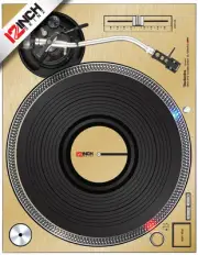 TECHNICS 1200 MK2 SKIN - BRUSHED GOLD (PAIR)