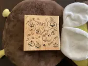 Trick Or Treat Square by PSX G-3316 Rubber Stamp