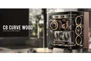 Antec C8 CURVE Wood E-ATX Tempered Glass Case - Black