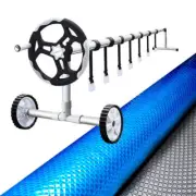 NNEDSZ Pool Cover 500 Micron 8x4.2m Silver Swimming Pool Solar Blanket 5.5m Roll