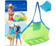 Beach Toy Mesh Bag, Mesh Beach Bag Extra Large Beach Bags, Foldable Large Children's Toy Storage Bag