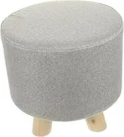 HONMEET Footstool by Mini Stool for Classroom Home Outdoor Use Wooden Base Soft Fabric Cover