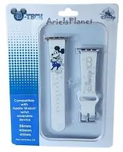 DISNEY 100th Anniversary D100 Mickey Apple Watch Band Small 38 40 41mm White