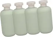 LOORGVEL 4pcs Travel Shampoo and Conditioner Bottles Liquid Dispenser Refillable Empty Toiletry Containers for Bath Compact and Portable Travel Bottles Avocado