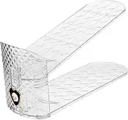 FUNOMOCYA Shoe Slots Organizer Shoe Stacker for Entryway Living Room and Bathroom Space Saving for High Heels Slippers Transparent Design